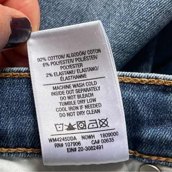 Hudson Jeans Women’s Nico Super Skinny Blue Denim Jeans Size 28 Step Hem - Picture 10 of 10